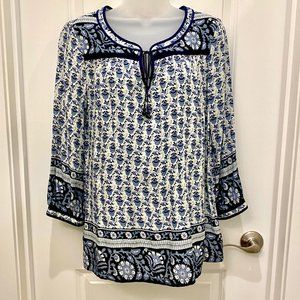 Lucky Brand Boho Peasant Blouse